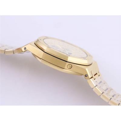 Replica Royal Oak A21j Automatic Movement Mens Watch Gold Dial Yellow Gold B A36