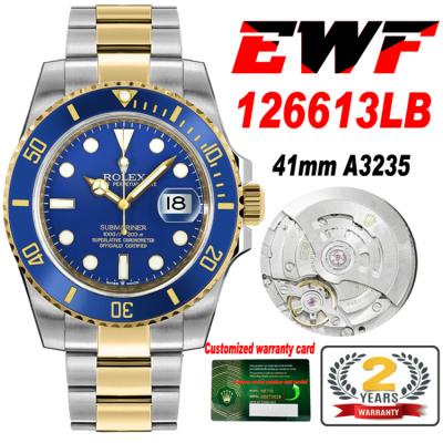 EWF Submariner 41 126613LB A3235 Automatic Mens Wa...