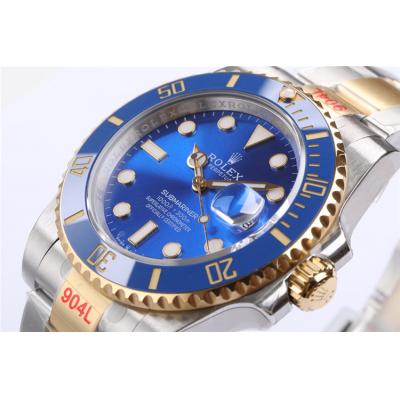 EWF Submariner 41 126613LB A3235 Automatic Mens Watch TT YG Ceramic Blue Dial 904L OysterSteel Bracelet Best Edition