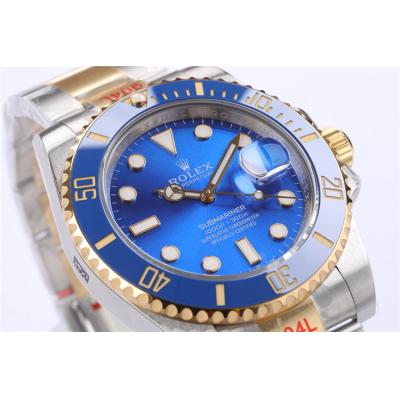 EWF Submariner 41 126613LB A3235 Automatic Mens Watch TT YG Ceramic Blue Dial 904L OysterSteel Bracelet Best Edition