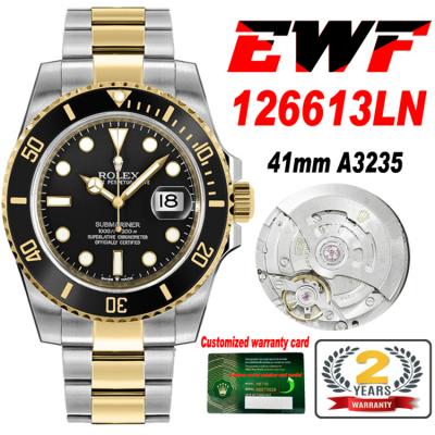 EWF Submariner 41 126613LN A3235 Automatic Mens Wa...