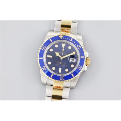 EWF Submariner 40 116613LB A3135 Automatic Mens Watch TT YG Ceramic Blue Dial 904L OysterSteel Bracelet Best Edition