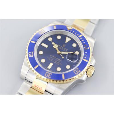 EWF Submariner 40 116613LB A3135 Automatic Mens Watch TT YG Ceramic Blue Dial 904L OysterSteel Bracelet Best Edition