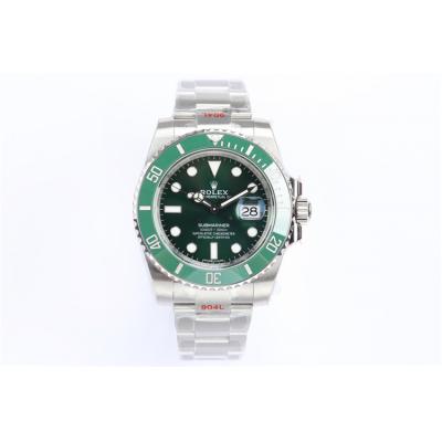 EWF V2 Submariner 40 116610LV A3135 Automatic Mens Watch Ceramic Bezel Green Dial 904L OysterSteel Bracelet Best Edition