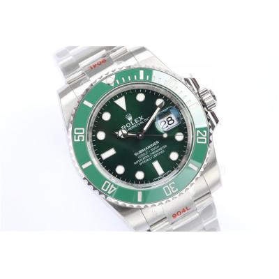 EWF V2 Submariner 40 116610LV A3135 Automatic Mens Watch Ceramic Bezel Green Dial 904L OysterSteel Bracelet Best Edition