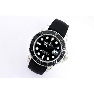 EWF Yacht-Master 40 126655 A3235 Automatic Mens Watch Black Dial Oysterflex Rubber Strap Best Edition