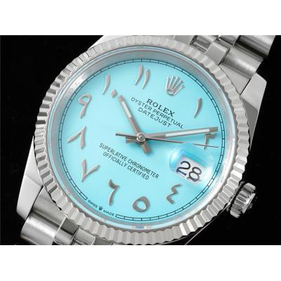 Datejust 36 126234 A3235 Automatic Unisex Watch Best Edition DIWF Tiffany Blue Arabic Dial 904L Jubilee SS Bracelet