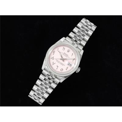 Datejust 36 126234 A3235 Automatic Unisex Watch Best Edition DIWF Pink Arabic Script Dial 904L Jubilee Steel Bracelet