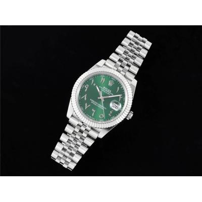 Datejust 41 126334 A3235 Automatic Mens Watch Best Edition DIWF Green Arabic Script Dial 904L Jubilee Steel Bracelet