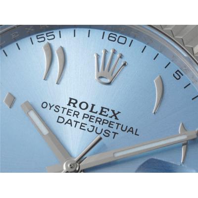 Datejust 41 126334 A3235 Automatic Mens Watch Best Edition DIWF Ice Blue Arabic Script Dial 904L Jubilee Steel Bracelet