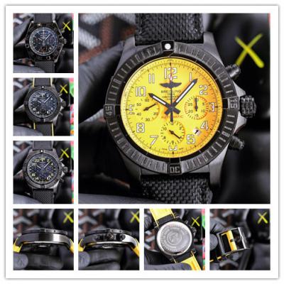 Replica Avenger Japan Quartz Chronograph Movement Mens Watch Yellow Dial Nylon Strap C132