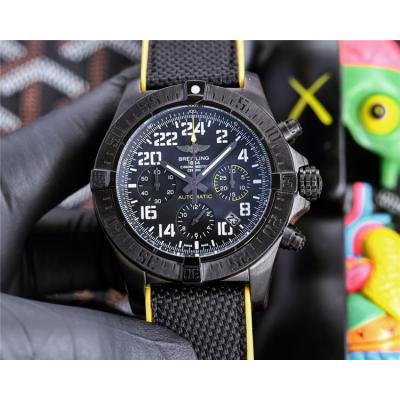 Replica Avenger Japan Quartz Chronograph Movement Mens Watch Yellow Dial Nylon Strap C132