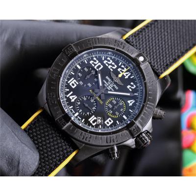 Replica Avenger Japan Quartz Chronograph Movement Mens Watch Yellow Dial Nylon Strap C132