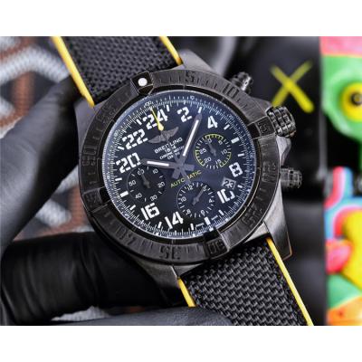 Replica Avenger Japan Quartz Chronograph Movement Mens Watch Yellow Dial Nylon Strap C132