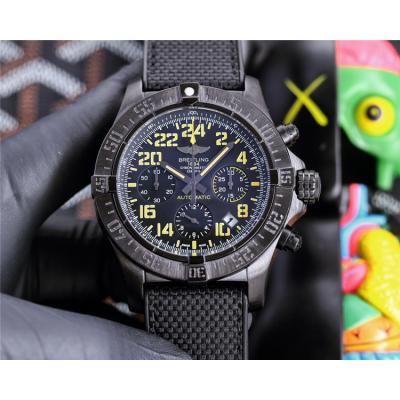 Replica Avenger Japan Quartz Chronograph Movement Mens Watch Yellow Dial Nylon Strap C132