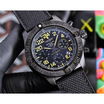 Replica Avenger Japan Quartz Chronograph Movement Mens Watch Yellow Dial Nylon Strap C132