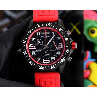 Replica Professional Japan Quartz Chronograph Movement Mens Watch Black Dial Rubber Strap A C133