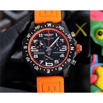 Replica Professional Japan Quartz Chronograph Movement Mens Watch Black Dial Rubber Strap B C133