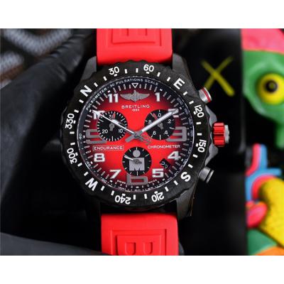 Replica Professional Japan Quartz Chronograph Movement Mens Watch Black Dial Rubber Strap B C133