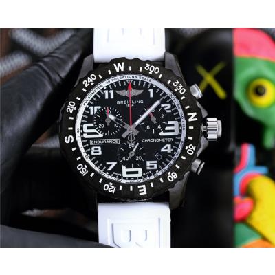 Replica Professional Japan Quartz Chronograph Movement Mens Watch Black Dial Rubber Strap B C133