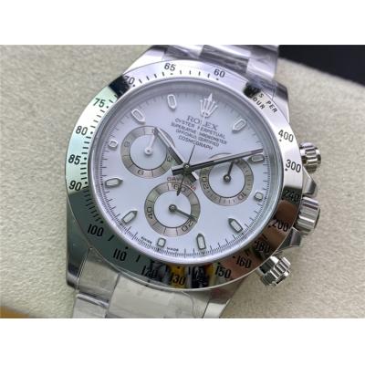 Daytona 116520 SA4130 Automatic Chronograph Mens Watch Best Edition CLEAN V3 White Dial 904L Steel Bracelet CHS