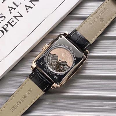 Replica Gondolo A21j Automatic Movement Mens Watch Black Dial Leather Strap A E02