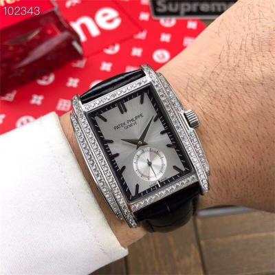 Replica Gondolo A21j Automatic Movement Mens Watch Black Dial Diamonds Case Leather Strap A E03