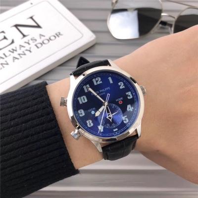 Replica Grand Complications A21j Automatic Movement Mens Watch Silver Dial Leather Strap B E04