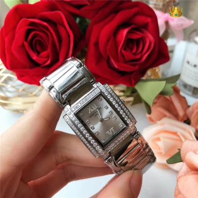 Replica Twenty~4 Swiss Quartz Movement Womens Watch Black Dial Diamonds Case Stainless Steel E06