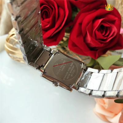 Replica Twenty~4 Swiss Quartz Movement Womens Watch Black Dial Diamonds Case Stainless Steel E06