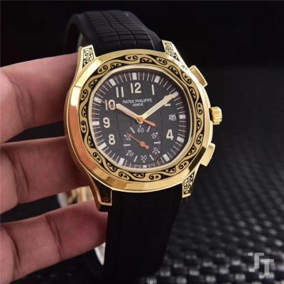 Replica Aquanau Japan VK Quartz Chronograph Movement Mens Watch Red Dial Rubber Strap B E08