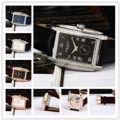 Replica Gondolo A21j Automatic Movement Mens Watch Black Dial Diamonds Case Leather Strap E12