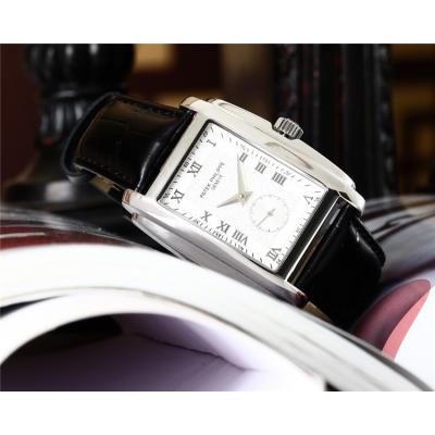 Replica Gondolo A21j Automatic Movement Mens Watch White Dial Leather Strap A E13