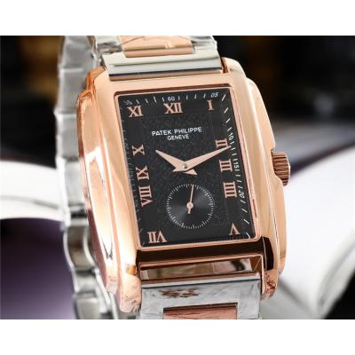 Replica Gondolo A21j Automatic Movement Mens Watch Black Dial Two Tone Rose Gold B E13