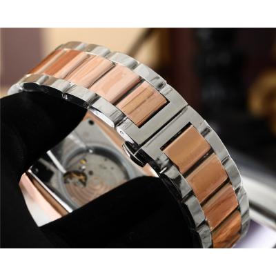 Replica Gondolo A21j Automatic Movement Mens Watch Black Dial Two Tone Rose Gold B E13