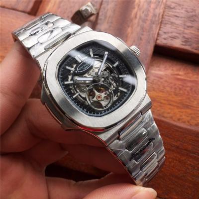 Replica Nautilus Japan Miyota 8215 Automatic Movement Mens Watch Skeleton Dial Stainless Steel B E14