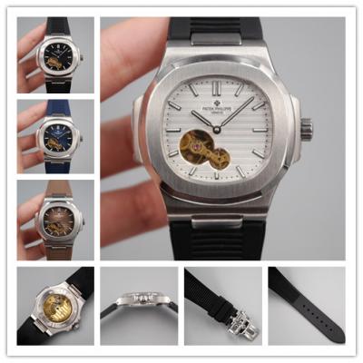 Replica Nautilus A21j Automatic Movement Mens Watch White Dial Rubber Strap D E20