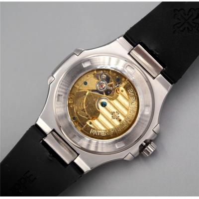 Replica Nautilus A21j Automatic Movement Mens Watch White Dial Rubber Strap D E20