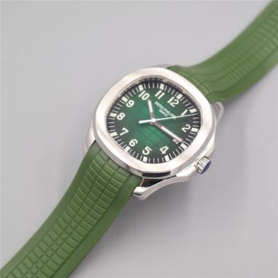 Replica Aquanaut A21j Automatic Movement Mens Watch Green Dial Rubber Steel C E21