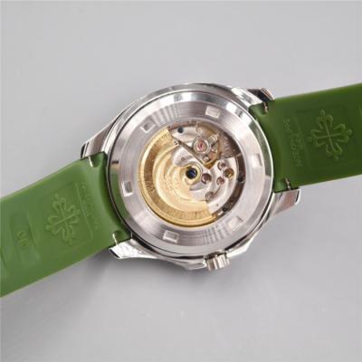 Replica Aquanaut A21j Automatic Movement Mens Watch Green Dial Rubber Steel C E21