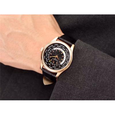 Replica Calatrava Japan Miyota 8215 Automatic Movement Mens Watch White Dial Leather Strap E26