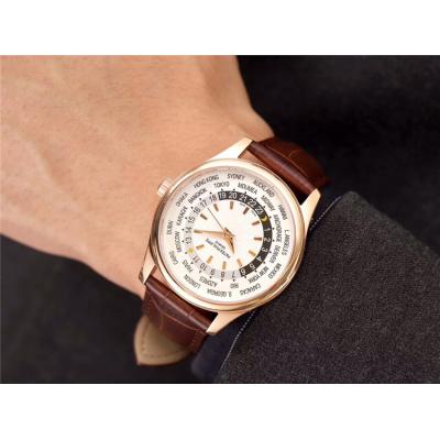 Replica Calatrava Japan Miyota 8215 Automatic Movement Mens Watch White Dial Leather Strap E26