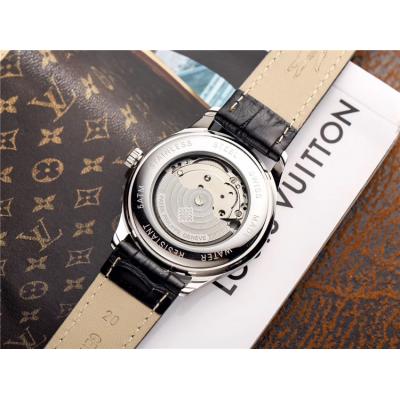 Replica Calatrava Japan Miyota 8215 Automatic Movement Mens Watch Painting Dial Leather Strap E36