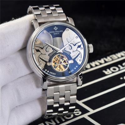 Replica Calatrava A21j Automatic Movement Mens Watch Skeleton Dial Stainless Steel E43