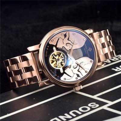 Replica Calatrava A21j Automatic Movement Mens Watch Skeleton Dial Stainless Steel E43