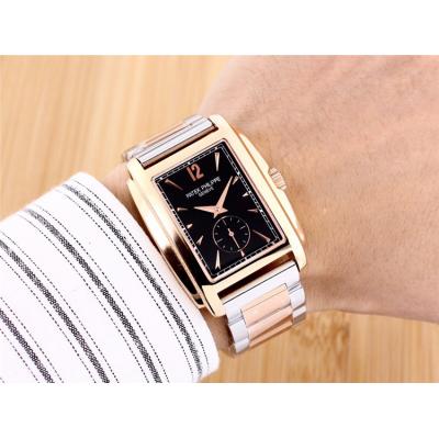 Replica Gondolo A21j Automatic Movement Mens/Womens Watch Black Dial Two Tone Rose Gold A E45