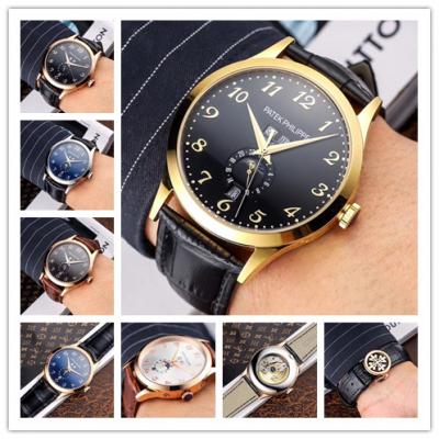 Replica Grand Complications A21j Automatic Movement Mens Watch Black Dial Leather Strap C E51