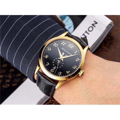 Replica Grand Complications A21j Automatic Movement Mens Watch Black Dial Leather Strap C E51