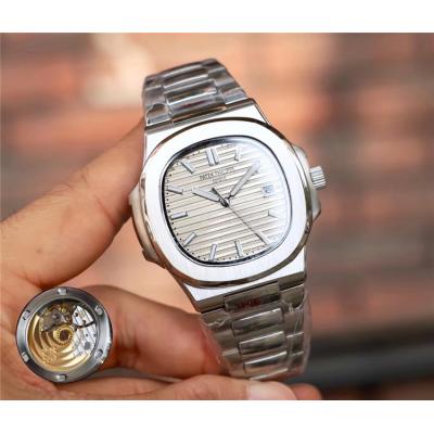 Replica Nautilus 324 Automatic Movement Mens Watch White Dial Stainless Steel A E64