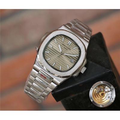 Replica Nautilus 324 Automatic Movement Mens Watch White Dial Stainless Steel A E64